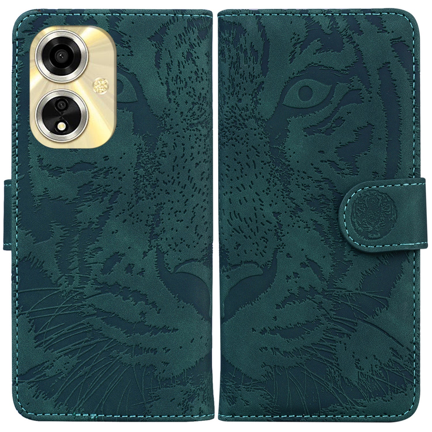 For Oppo A59 5G / A2m 5G Wallet Case Imprinted Tiger Pattern Leather Stand Phone Cover For Oppo A59 5G / A2m 5G Wallet Case Imprinted Tiger Pattern Leather Stand Phone Cover